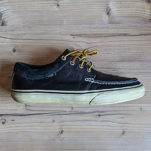 Vans Black Leather Chukka Low M9.5 W11